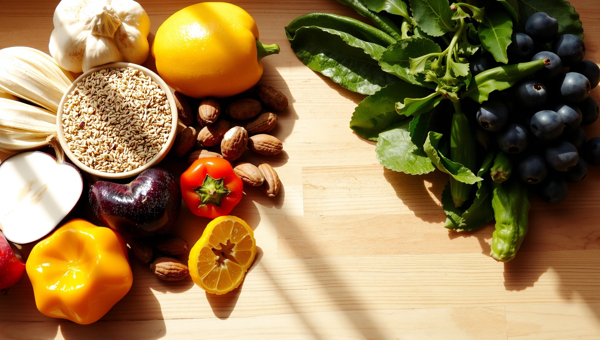 Frische Zutaten und ein gesunder Lebensstil symbolisieren den Start in ein gesünderes Leben.