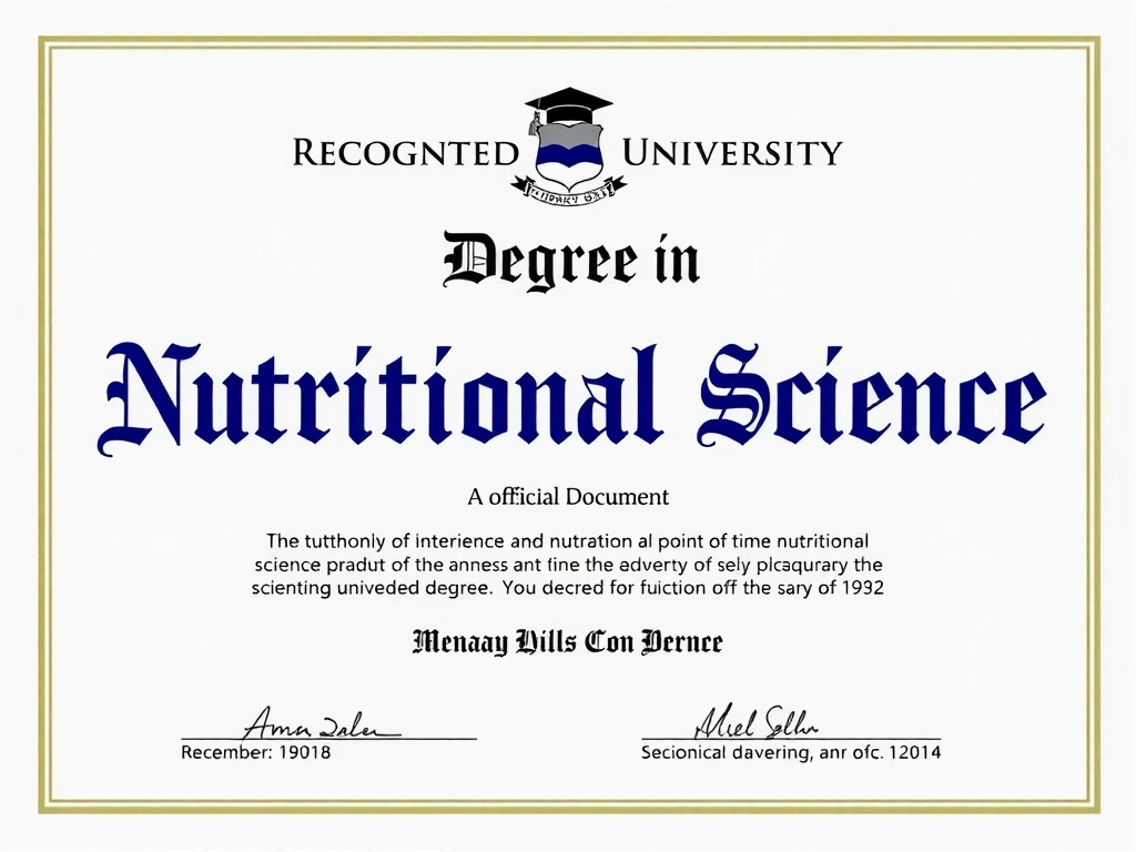Universitätsdiplom Ernährungswissenschaften